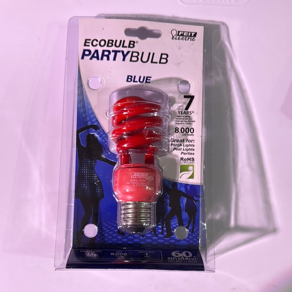 Electric Family Red Party Lights Vibrant Decorative Bulbs - Picture 1 of 1